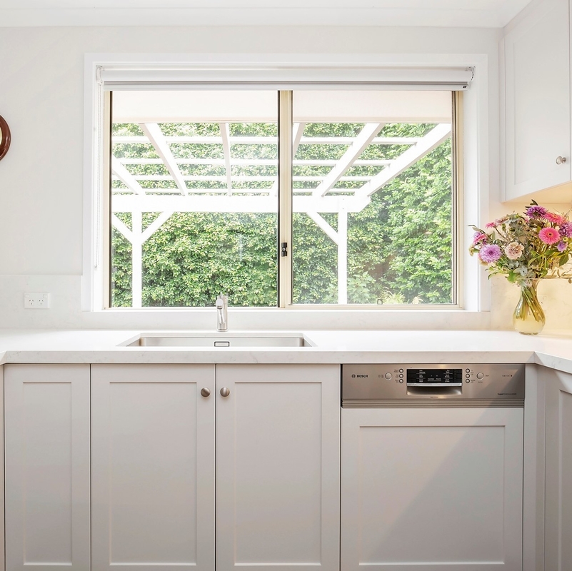 Forces de défense principale blanches en U de noyau de Shaker Lacquer Kitchen Cabinets 18mm HMR