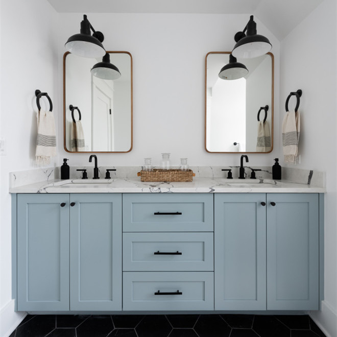La vanité debout unique de salle de bains de Shaker Style Multi Color Lacquer a placé sanitaire