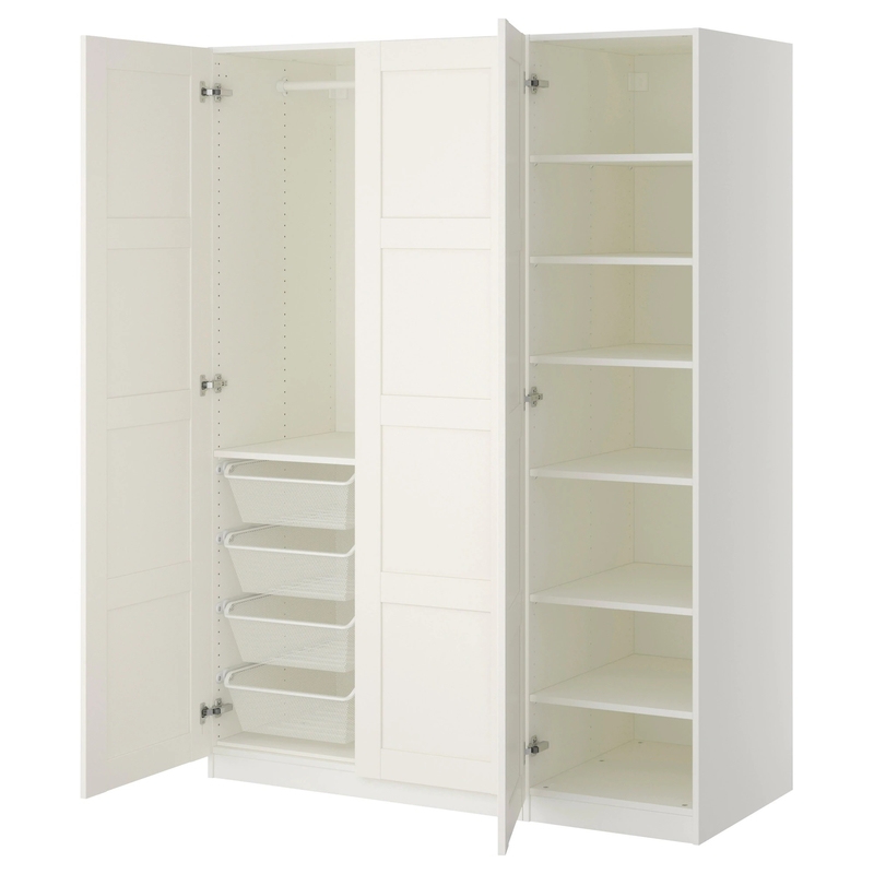 Pleine garde-robe blanche de luxe d'Armoire de porte d'oscillation de forces de défense principale de chambre à coucher d'hôtel modulaire de meuble de rangement