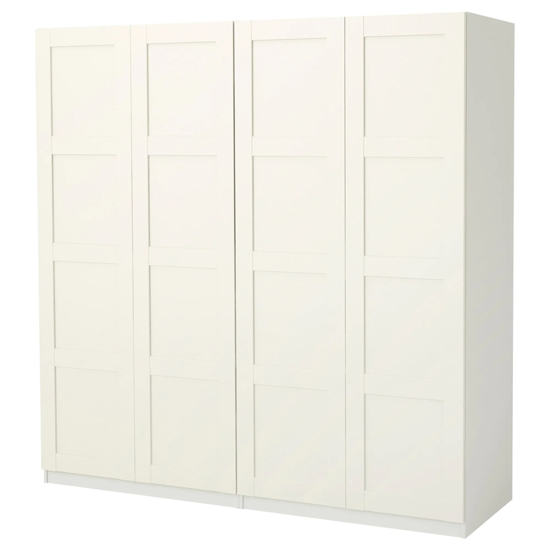 Pleine garde-robe blanche de luxe d'Armoire de porte d'oscillation de forces de défense principale de chambre à coucher d'hôtel modulaire de meuble de rangement