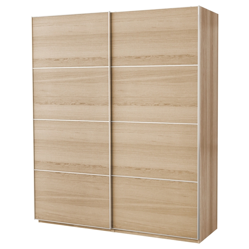 Plaine modulaire moderne de grain en bois de garde-robe de mur de chambre à coucher de laque de cabinet de porte coulissante de mélamine