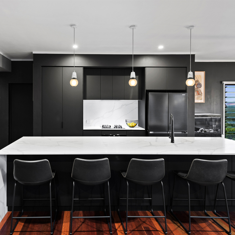 Préparez pour me rassembler forment les buffets en bois noirs modernes de laque de meubles modulaires de buffet avec l'île