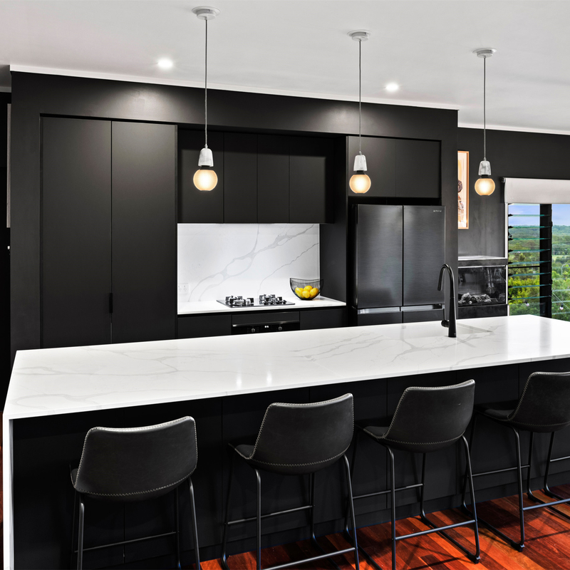 Préparez pour me rassembler forment les buffets en bois noirs modernes de laque de meubles modulaires de buffet avec l'île