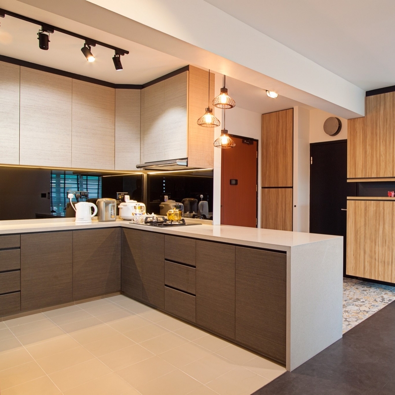 Le buffet en bois de placage de tenture a placé la catégorie multi des combinaisons de couleurs E1