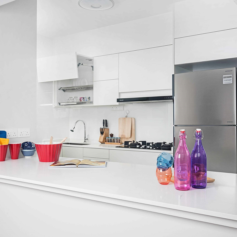 Le buffet bon marché de petite taille des prix place le buffet blanc de projet de mélamine
