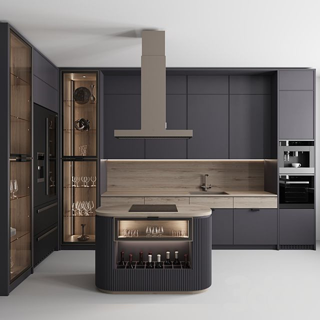 Les coffrets d'étalage en verre faisants le coin de luxe de cuisine préparent pour assembler la cuisine moderne de Cabinets de laque de Storge