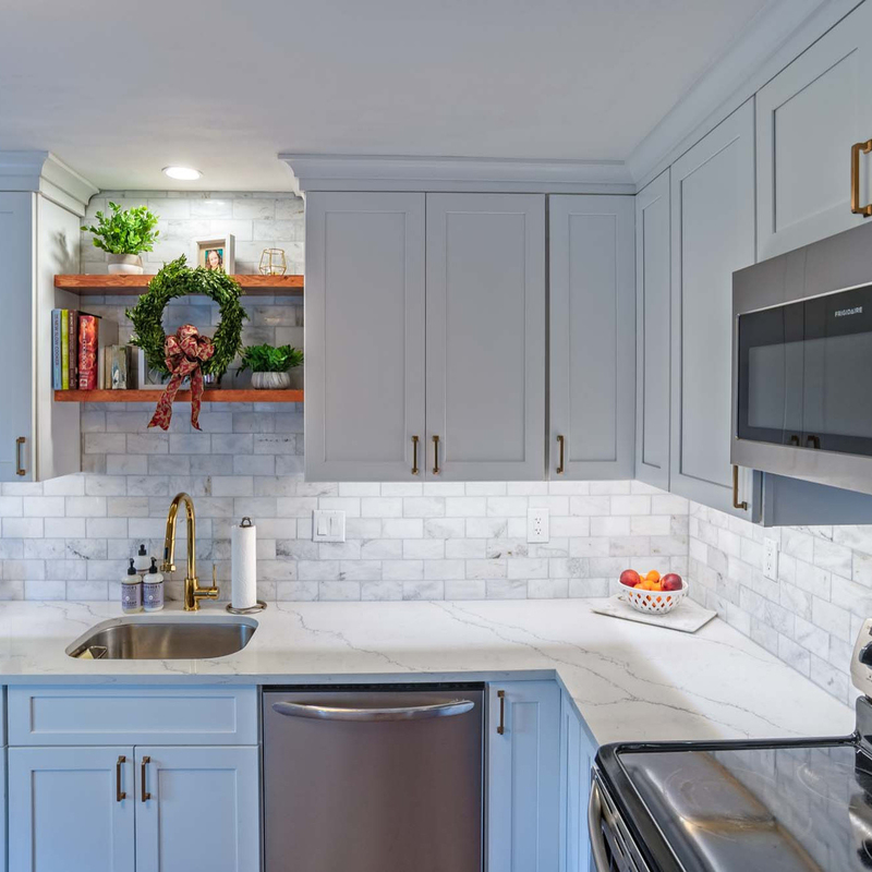 Meubles d'appartement américains populaires et modernes en forme de L